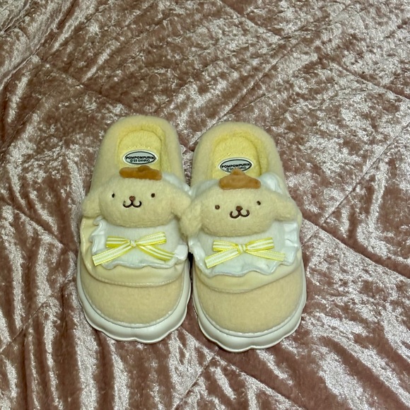 Sanrio Shoes - New Sanrio Pompompurin Cozy Plush Slippers